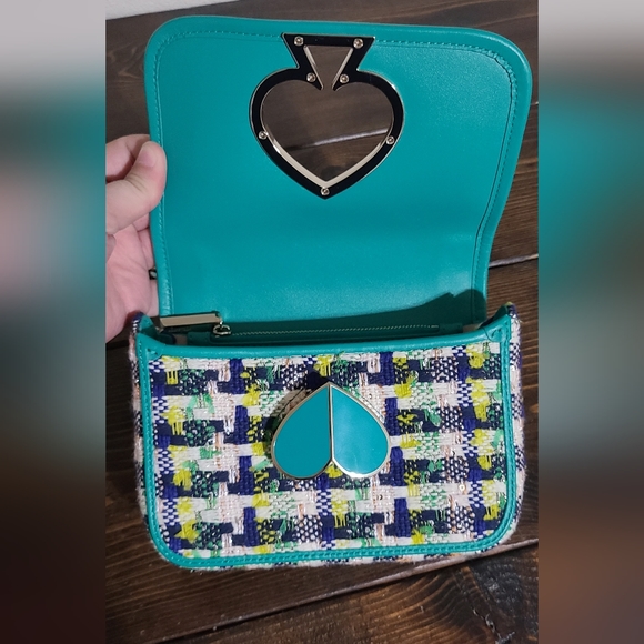 Kate Spade Nicola Tweed Twist Lock Bag - Picture 3 of 11